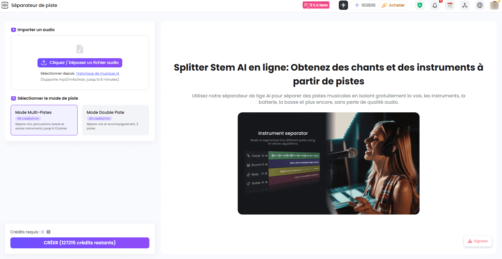 topmediai stem splitter