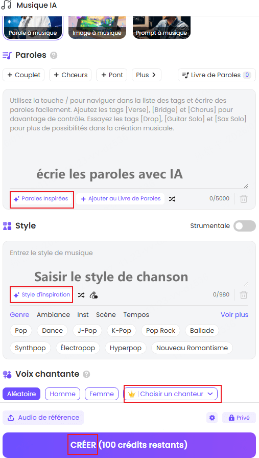 Générateur de musique Topmediai pour créer de la musique en fredonnant