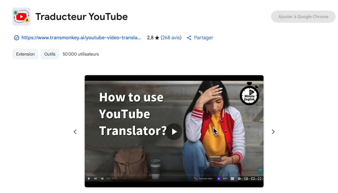 Transmonkey Traducteur de Vidéos YouTube