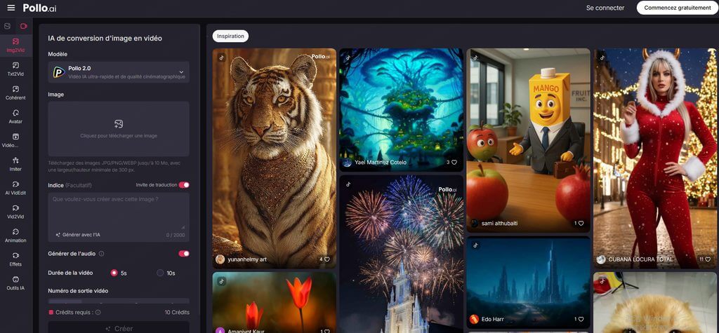 Pollo AI : Convertir des photos en vidéo en ligne