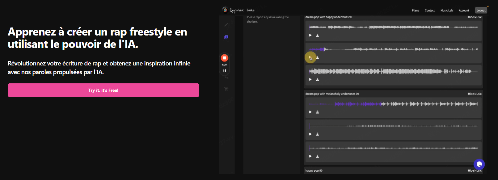 Lyrical Labs, générateur De Rap Freestyle