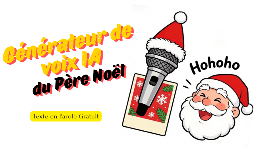 Générateur de Voix IA du Père Noël texte en parole gratuit