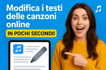 Modifica i testi delle canzoni online con l’IA – Facile e veloce