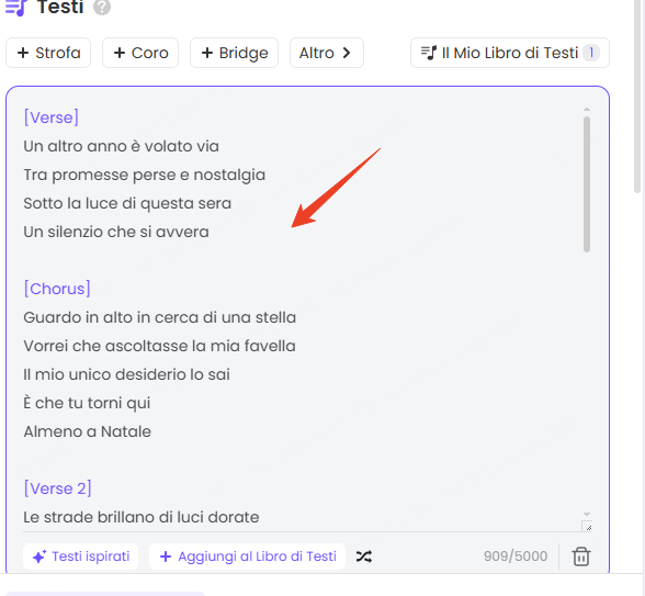 testo della canzone di natale
