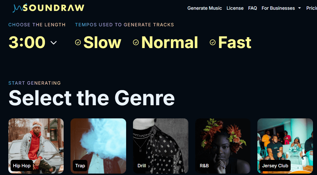 soundraw generatore di musica con IA