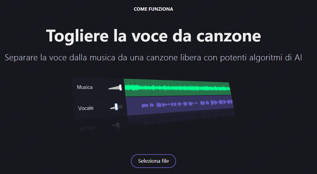 Vocal Remover - rimuovi voce da canzone