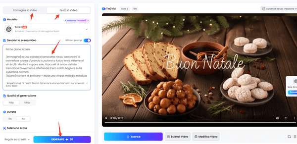 creare video di auguri natale