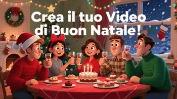 Come creare un video di Natale con auguri personalizzati usando l'IA