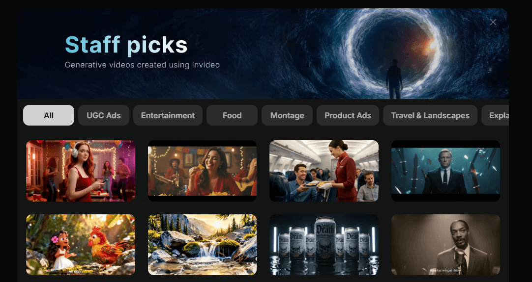 invideo-creare video con intelligenza artificiale gratis
