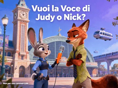 Voci IA in Stile Zootropolis: Trasforma Qualsiasi Testo in un Dialogo di Judy & Nick 🐰 🦊