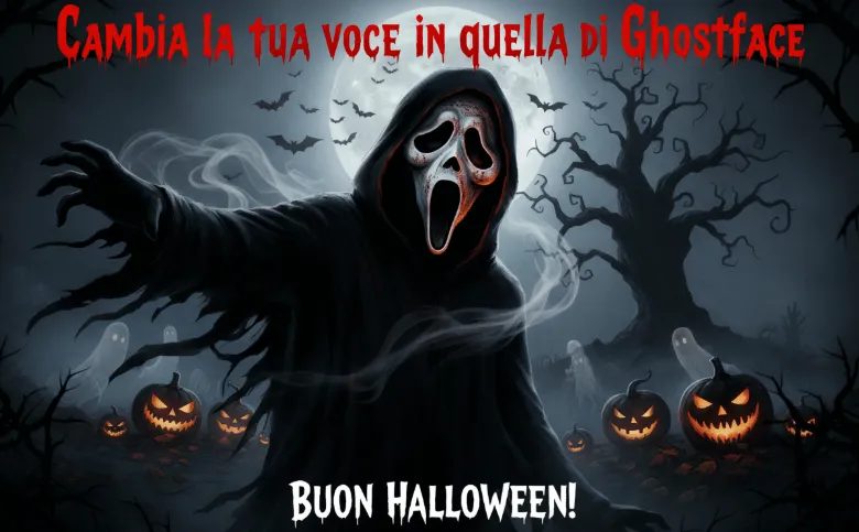 Voce di Ghostface per Halloween: TTS e Modulatori in tempo reale