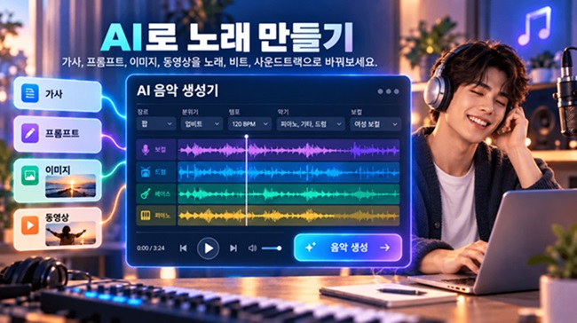 무료 AI 음악 생성기 - 가사로 AI 노래 만들기 | TopMediai