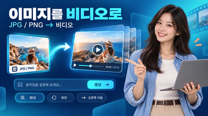 무료 AI 이미지 영상 변환기: 사진을 동영상으로 만들기 - TopMediai