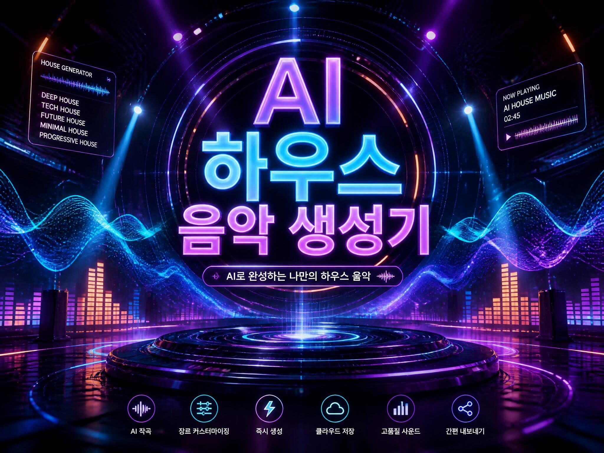 AI 하우스 음악 생성기