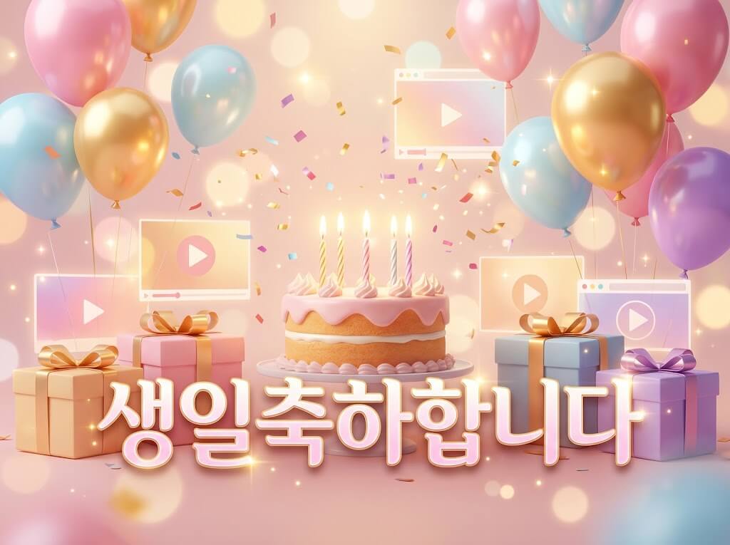 생일 축하 동영상 생성기: 누구나 쉽게 만드는 감동 영상