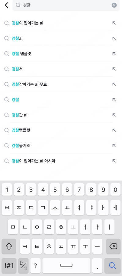 AI 경찰 필터 템플릿 찾기