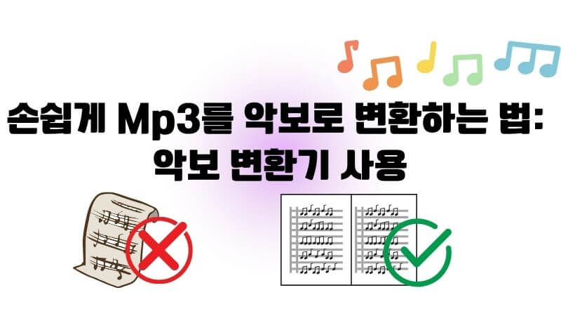 Mp3 파일을 악보로 변환