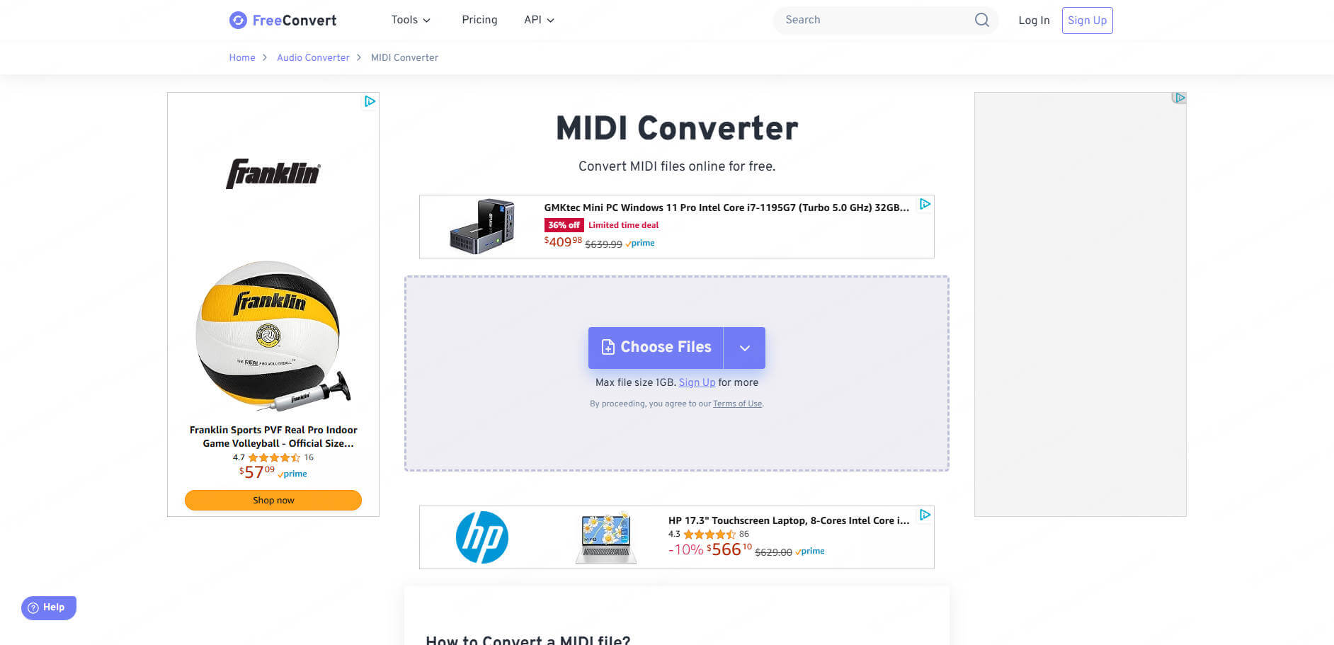 Online MIDI Converter