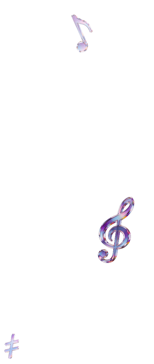 AI music decoration left