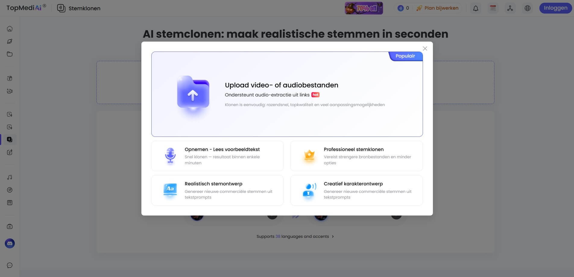 topmediai stem klonen