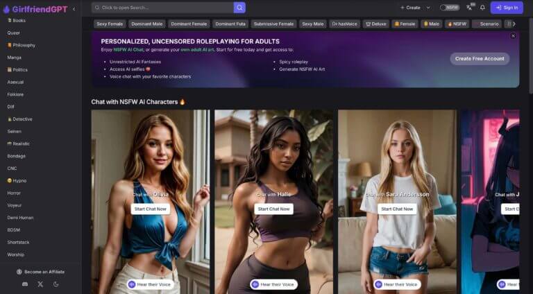 GPTGirlfriend AI girlfriend