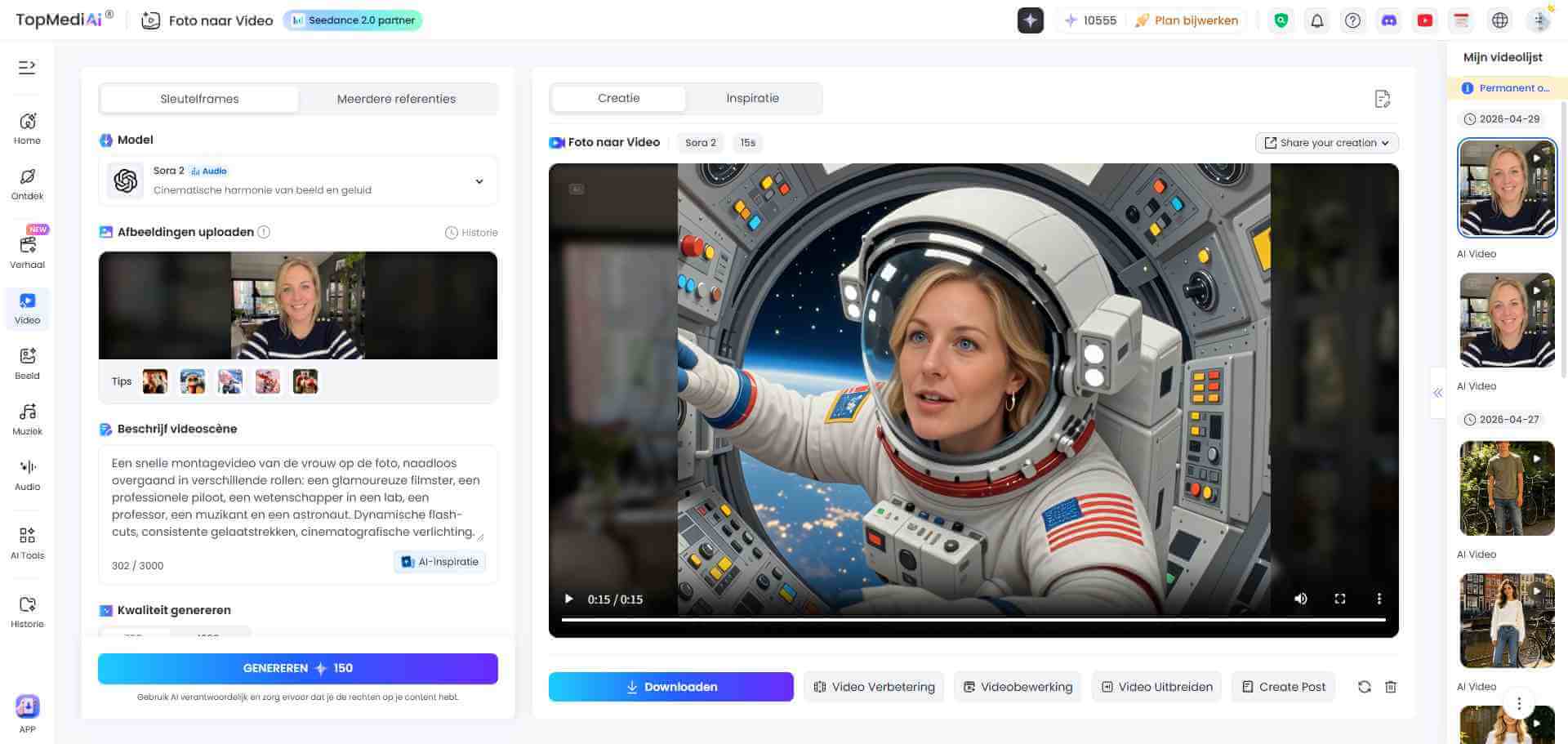 moederdag ai video stappen