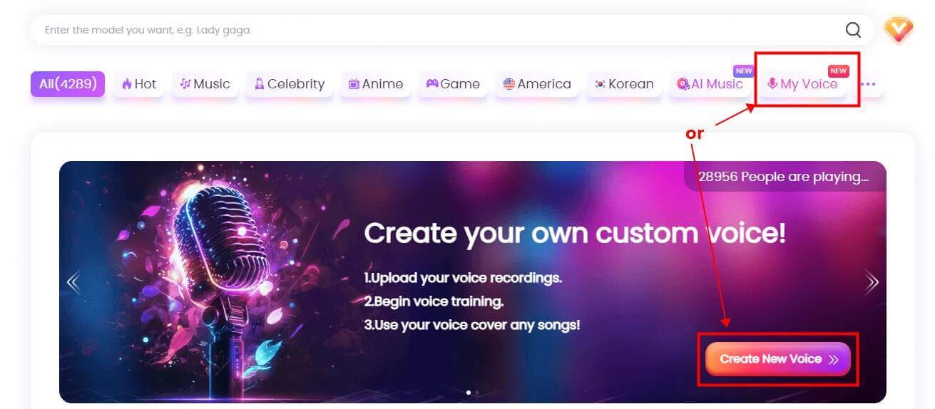 access to training voice