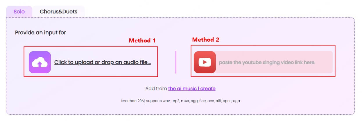 upload methods