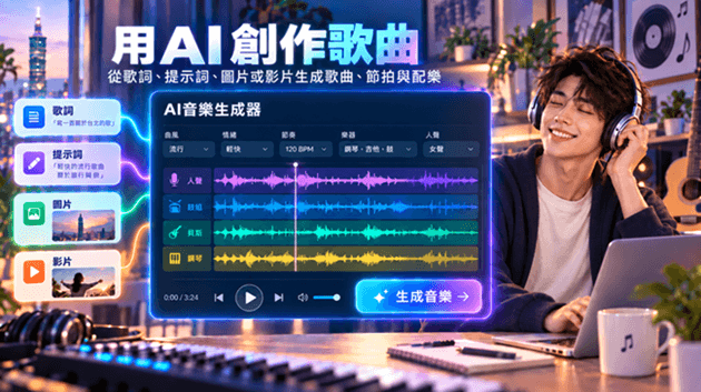 TopMediai AI音樂生成器:免費線上AI寫歌工具