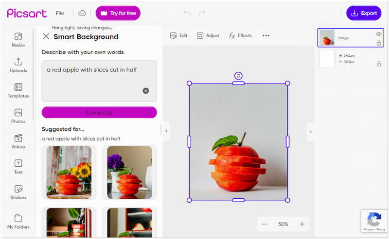 picsart ai背景生成器