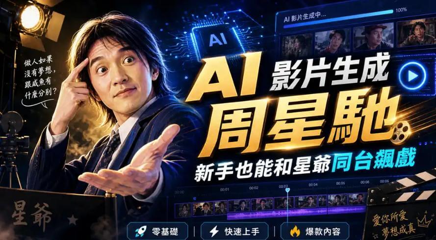 AI 影片生成：和周星馳同台飆戲 — 新手入門指南