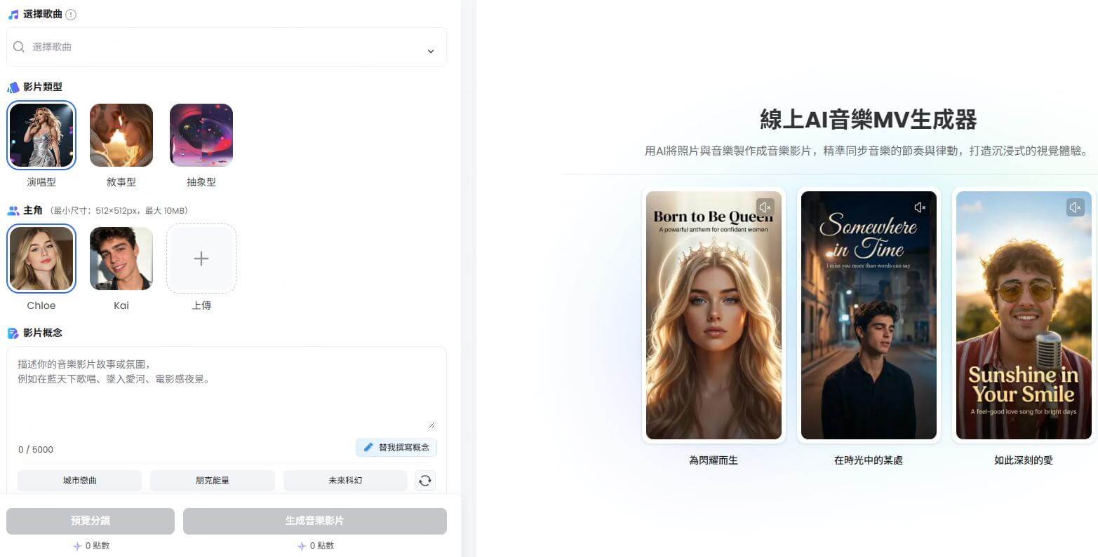 topmediai ai音樂mv生成器