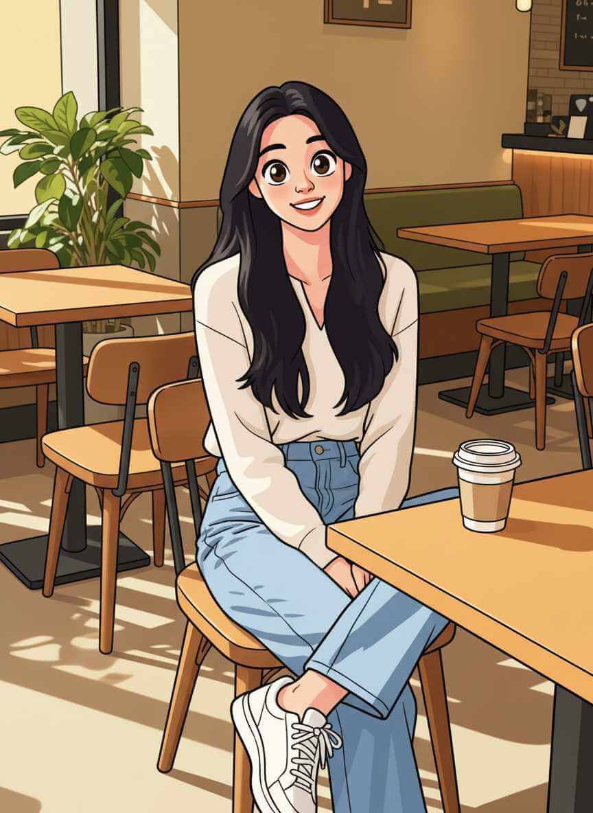 topmediai美式卡通風似顏繪結果