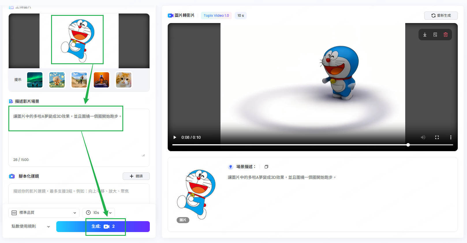 topmediai照片轉3d