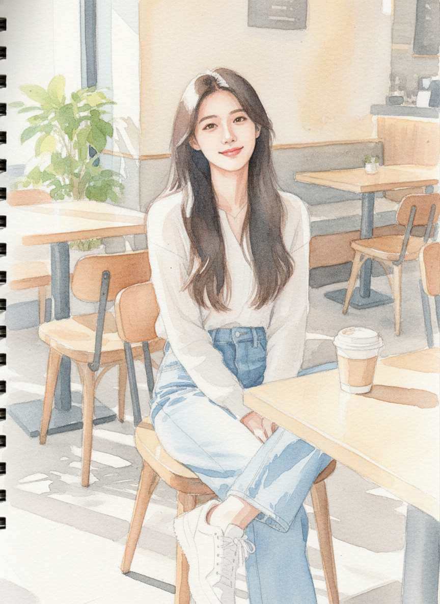 topmediai手繪插畫風似顏繪結果