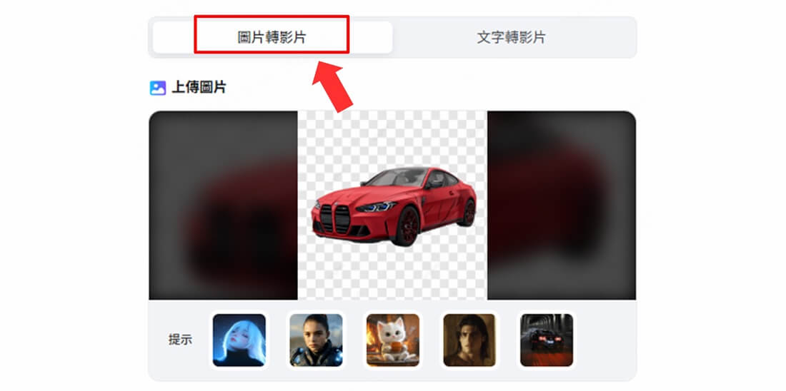 ai透明背景圖轉影片