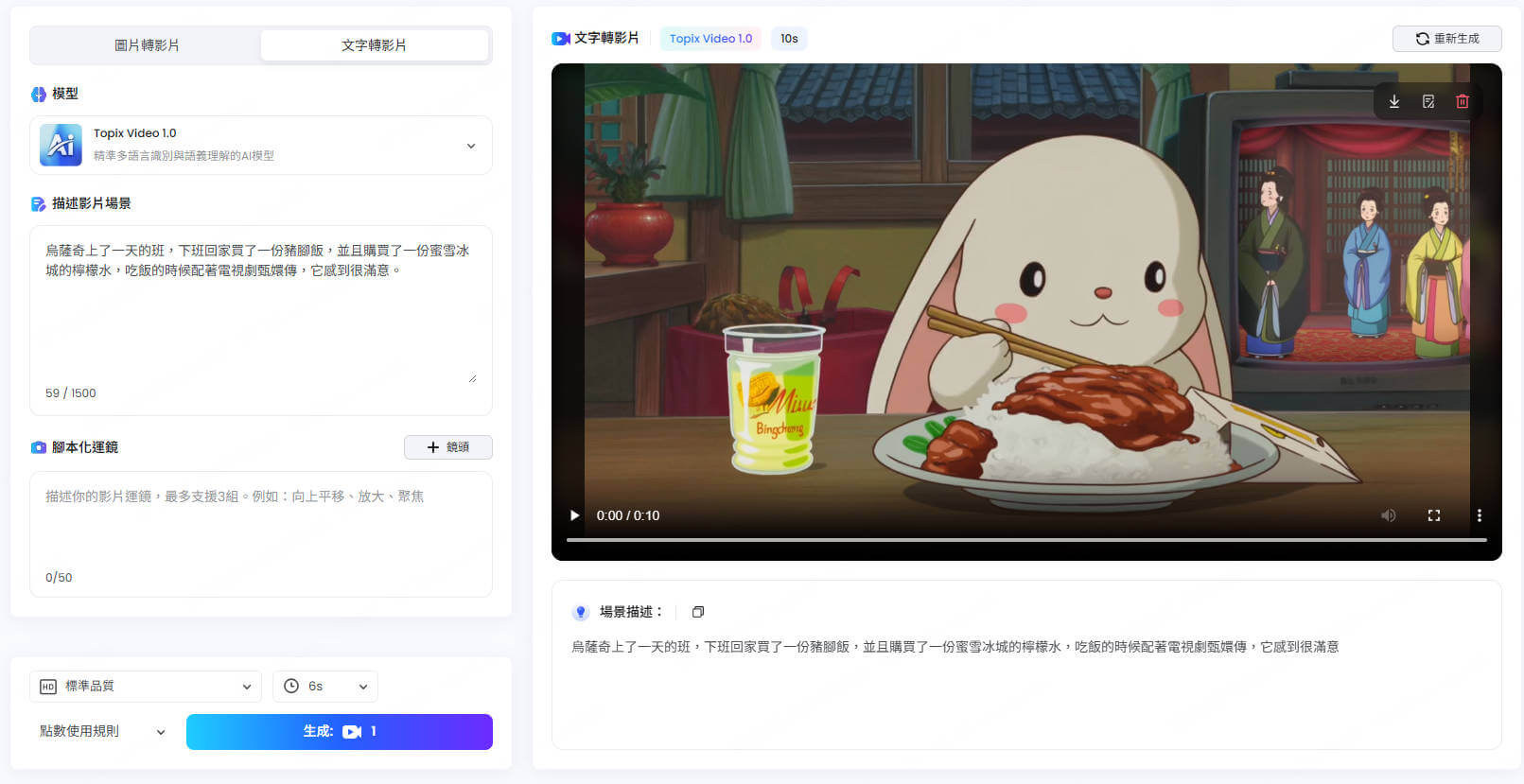 語音轉影片效果