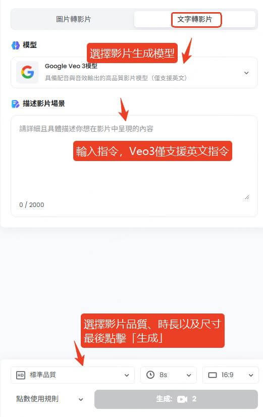 topmediai文字轉影片