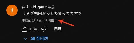 youtube評論翻譯成中文